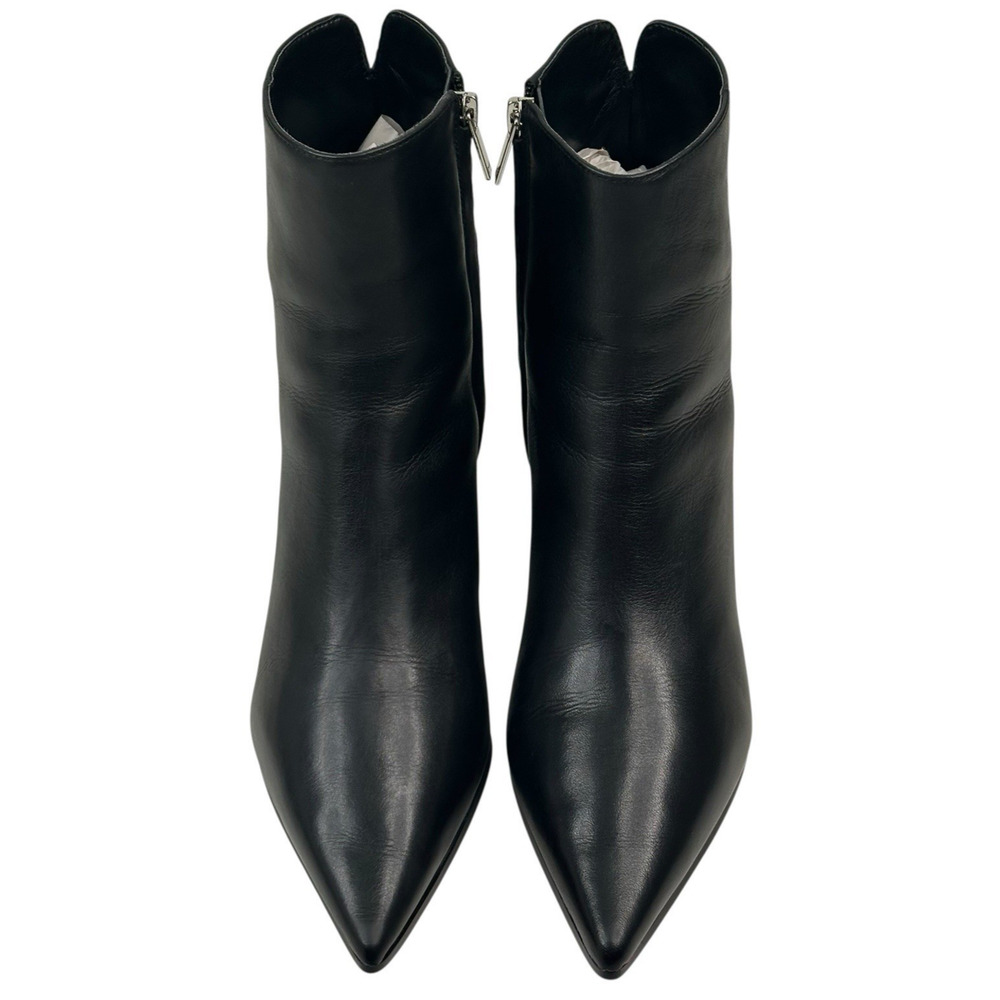 Marc Fisher LTD. Mavey Pointed Toe Black Leather Bootie Womens Size 9M New $219 - Picture 2 of 12